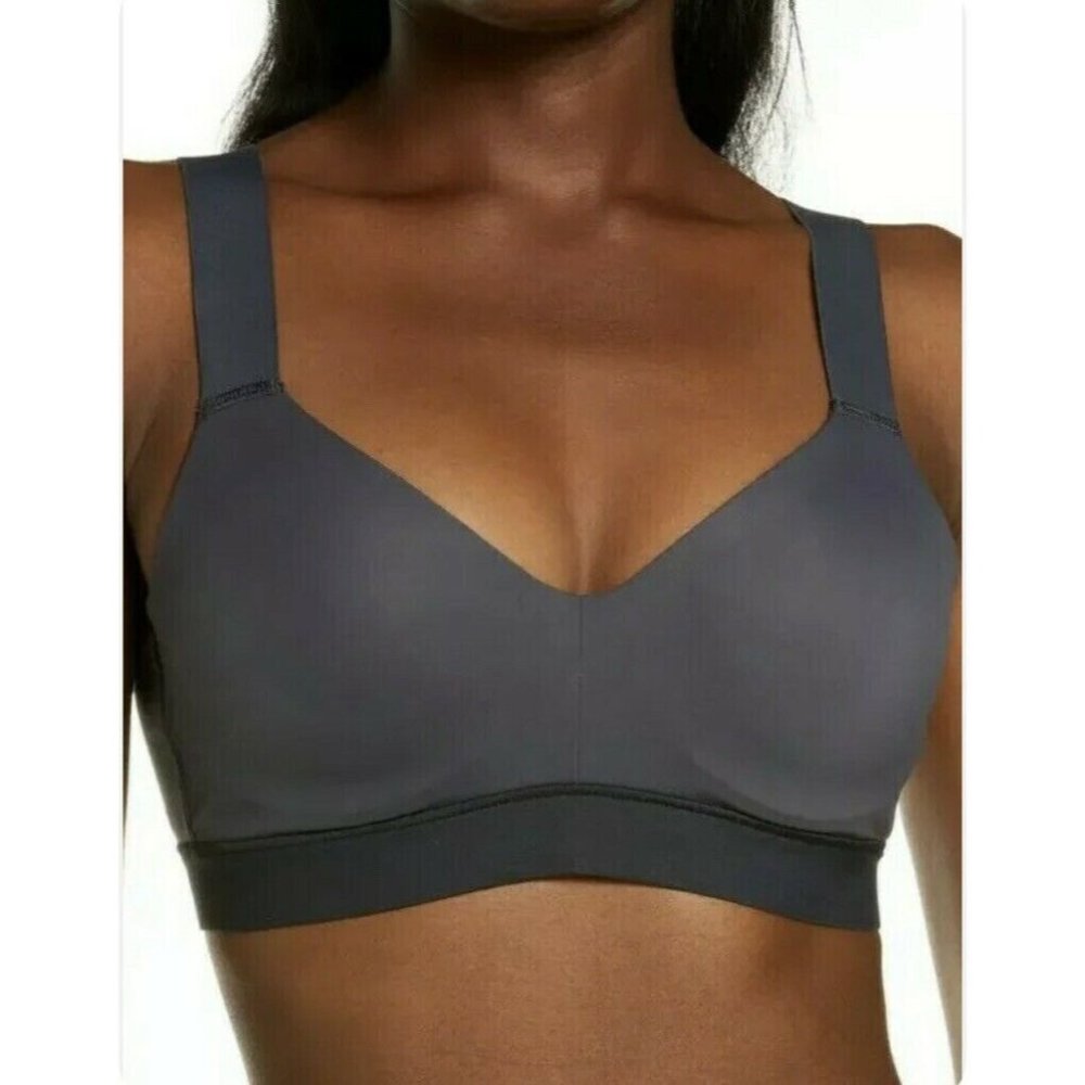 🆕 NATORI Dynamic Contour Sports Bra Underwire 34DD Gray #751245